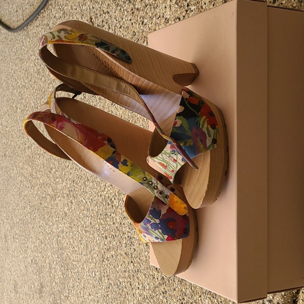 Vintage Stella mccartney wooden chunky high heels